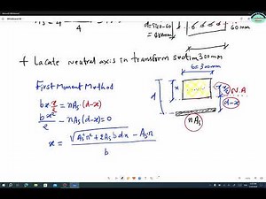 Exercise 4.47 determine stress in steel and in maximum in concrete bean