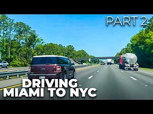 Driving from Miami, Florida to NYC | Part 2 - Martin County, FL to I-95 Rest Stop (St Augustine)