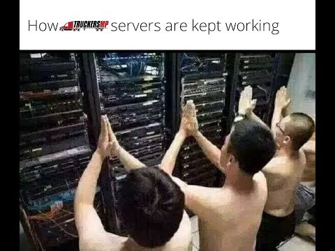 truckersmp users complaining about servers not ;plugged in