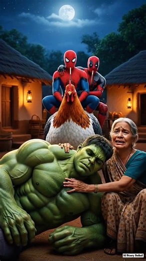 हल्क रोटी में लगाकर घी लगाके कहां लेकिन मां मन किया |spider ko ghi lagane ka Maa Laga Diya #hulk