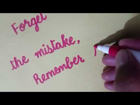Beautiful Hand Lettering Tutorial ✍️ | Easy Calligraphy for Beginners | Relaxing ASMR Writing