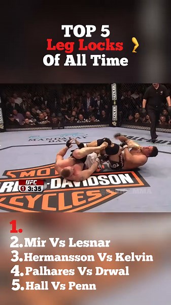 Top 5 Leg Locks of all Time 😳🔥 #top5 #leglock #mma #ufc | Ufc