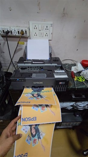9.9K views · 73 reactions | Epson L8050 L18050 L8100 Mobile printer Pvc card and photo printing speed check review #epson | Sunny Nirmal | Facebook