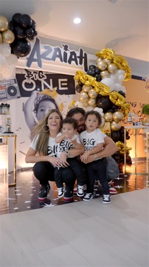 Anthony & Ana on Instagram: "Azaiah’s BIG ONE Celebration! 🎉 Special thanks to @yakiedecor for the cutest decor and for bringing our vision to life✨ Azaiah has always been on the bigger side (95th percentile since birth!) so it only felt right to make “BIG ONE” his first birthday theme 😂🎈 Video by: @past_to_keep #BIGONE #birthday #birthdayparty #family #firstbirthday"