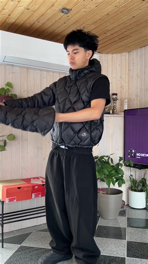 Hybrid down puffer jacket #pufferjacket #outdoorjacket #puffervest #fashiontiktok #streetwear