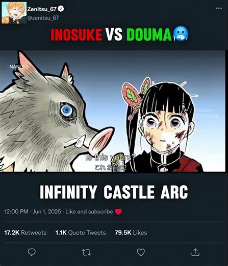 Inosuke vs douma | 🎵 Bad happening funk | #inosuke #douma #kanno #fananimation #demonslayer