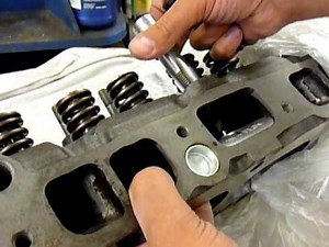 Part 2 Chevy inline 6 head intake port lump installation 194 230 250 292