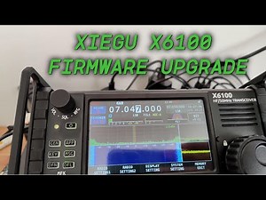 How to update the firmware on a XIEGU X6100 transceiver