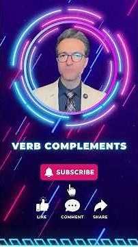 Verb complements made simple! #englishgrammar #english #education