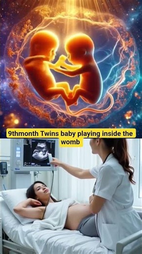 9thmonth Twins baby playing inside the womb #twinmoments #twinbabies #pregnant