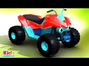 Quad Bike, Formation And Uses, Car Cartoon Videos for Children by Kids Channel