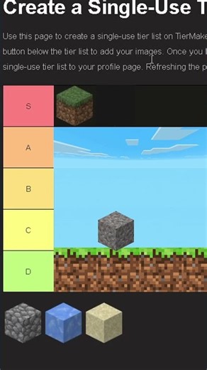 Ranking Minecraft Blocks #minecraft #gaming #tierlist