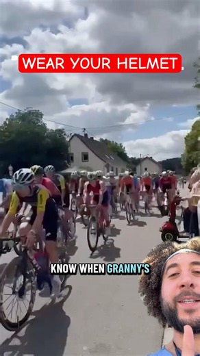 Granny Took Out a Cyclist… This Is Why You Wear a Helmet 😳