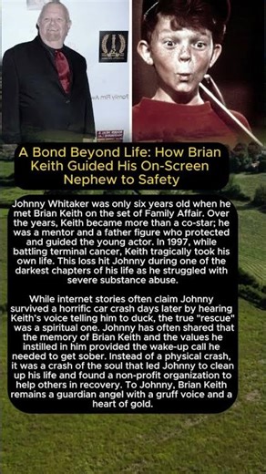 ❤️A Bond Beyond Life: How Brian Keith Guided His On-Screen Nephew to Safety