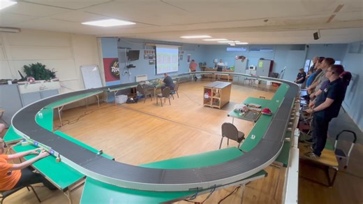 21K views · 271 reactions | Eight Lexan Bulldog chassied HO cars on our Brad Bowman built (in California, USA) 107’11” dhorcingham oval in Derby, UK. This was the 3-minute crash and burn Group A race from last night. | Derby HO Racing Club | Facebook