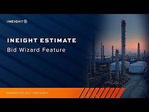 Demo of Bid Wizard | InEight Estimate Feature