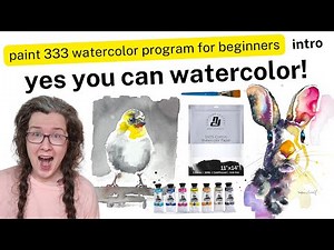 Complete watercolor beginner program