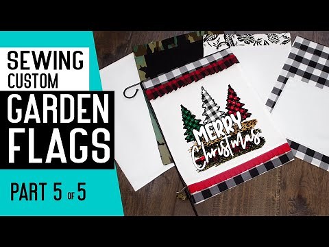 How to Make Garden Flags for Beginners | DIY Blank Garden Flags to Customize. Style 5 of 5