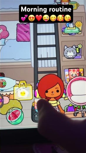 Izzy’s lazy morning routine