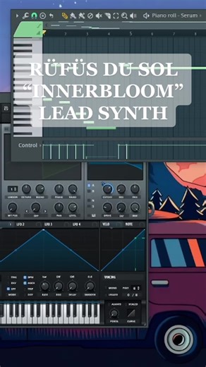 Tutorial creando el Lead synth de INNERBLOOM #rufusdusol #synth #beatmaker #tutorial #flstudio #serum #synthtok #producertok #homestudio #sound #synthwave #sounddesign #CapCut