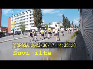2023 Forssan Suvi-ilta. Maraton. Maratonviesti. Puolimaraton. 14.30 lähtö. Forssa.