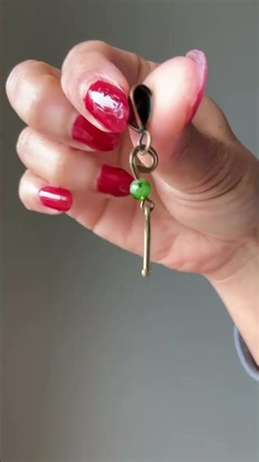 Diopside Pendant Green Swing Bird Brass