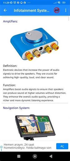 Infotainment system components