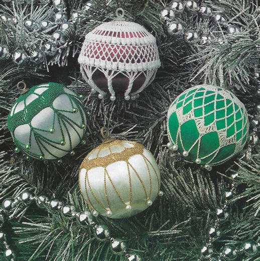 Vintage Crochet Christmas Ornaments PATTERN: Holiday Decorations (PDF Pattern) - Etsy