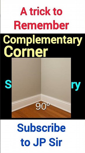 Complementary vs Supplementary Angles No More Confusion with this awesome trick | JP Sir