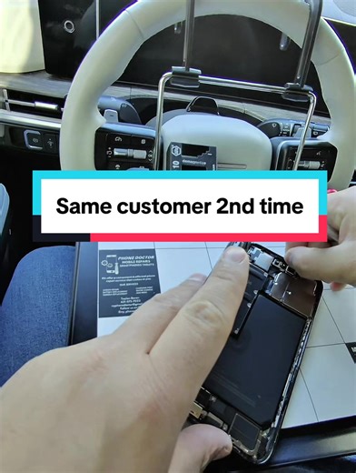 ASMR - Same customer for the 2nd time #asmr #phonerepair #car #fixit #fyp