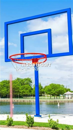 This is The TALLEST Basketball Hoop! 🔥🤯