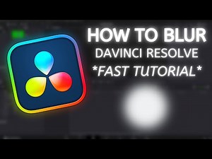 How to blur in Davinci Resolve *FAST TUTORIAL*