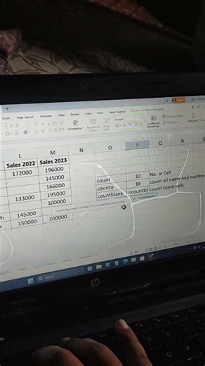 how to count blank cells in excel data #countformula #excel