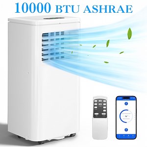 LifePlus WiFi Enabled Portable Air Conditioner 10000BTU Ashrae (6000BTU) Indoor Room AC Unit Dehumidifier Window Kit Remote Control Easy&Efficient Bedroom