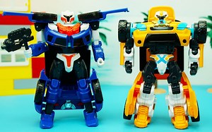 韩国托宝兄弟变形玩具：新款变形机器人X和Y