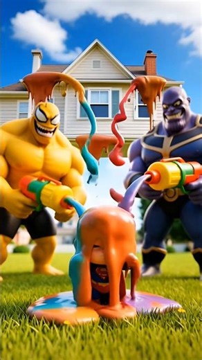 Young Superman😭Thanos & Venom Attack Spider-Man vs🕷️ #SupermanShorts #DCvsMarvel #Shorts)