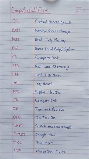 Computer full forms #shortfeed #shots #education #shots #viral #shorts #shortsfeed #shorts #shortsfe