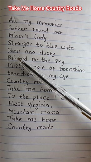 Take me home country road song by John Denver #johndenver #takemehomecountryroads #songlyrics #short