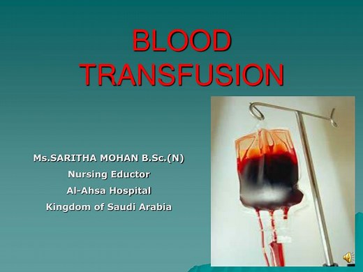 BLOOD TRANSFUSION - SlideServe
