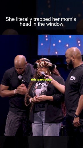 I still can't believe she managed to get her own mother's head stuck in a window!