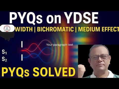 PYQ ON YDSE - ADVANCED PROBLEMS MUST WATCH FOR NEET AND JEE - INTERFERENCE TOPIC