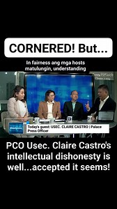 255K views · 3.3K reactions | CORNERED! But...PCO Usec. Claire Castro's intellectual dishonesty is well...accepted it seems! In fairness ang mga hosts matulungin, understanding  SI BBM NA WALANG ALAM, EH DI RESIGN NOW NA! | Dare To Ask | Facebook