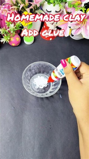 Easy way to homemade clay ✨ #diy #clay #diyclay #handmade #handmadeclay #artandcraft
