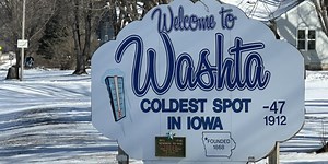 Washta, Iowa: Home to the lowest temperature recorded in the state