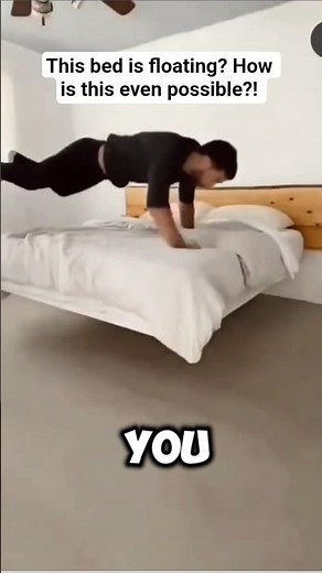 Magnetic floating bed, genius or dangerous? #futureinventions #techshock#
