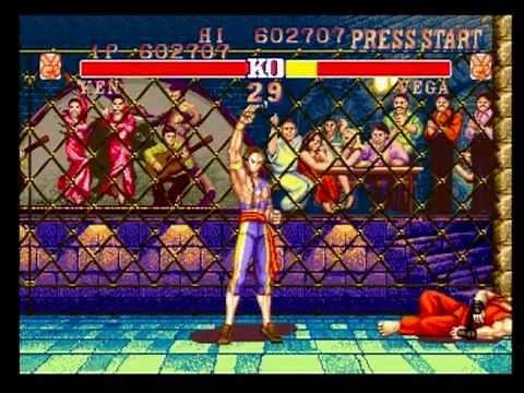 Vega's Stage - Street Fighter II Champion Edition - Playstation