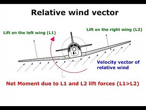 Why planes have Dihedral angle on the wings. dihedral effect. Lateral stability. Rolling moment