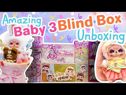 AMAZING BABY 3 BLIND BOX UNBOXING!! *♡* A SECRET??! 400% AND MORE!!