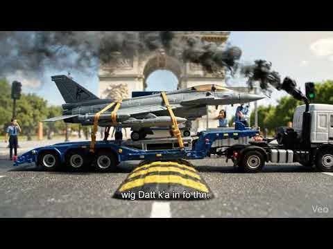 toy cars and speed bumps, fire trucks,garbage ,transport cars.Driving toy cars over speed bumps,180