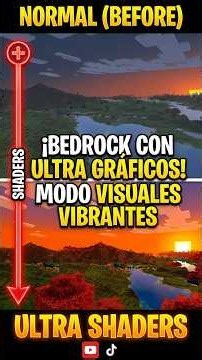 ¡CÓMO ACTIVAR SHADERS EN MINECRAFT BEDROCK FÁCIL Y SIN LAG! 😱🔥 (Visuales Vibrantes)